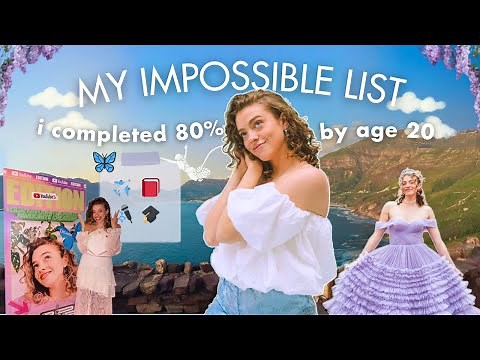 Reviewing My Life Bucket List at 24: how to make an actionable impossible list! (free template!) 💌