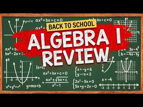 Algebra 1 Midterm Review — 50 Questions You Need to Know (Back to School Edition)