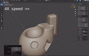 Demo of Blender SDF tool to mesh, non-destructive modelling