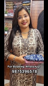 59K views · 1.1K reactions | Exclusive V neck Handblock Cotton Designer Collection  ✅️Vegetable Colors ✅️Handblock Cotton Fabric ✅️Breathable Fabrics with Officewear For Booking WhatsApp 9875396578 #suitsetsforwomen #cottontopsforwomen #bagruprintsaree #dailyweartops #kolkataexhibition #bagruprint #cottonanarkalisuits #handmadewithlove #bagrucotton #dailywear #ajrakh #indigo #bagrutextiles | Mondira's Boutique | Facebook