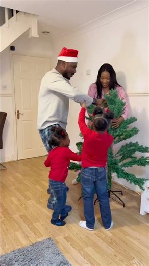 Setting up our Christmas tree and decor. Kids are over excited 💖😍 #christmastree #shorts