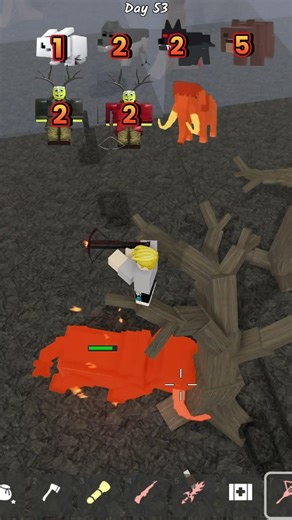 Infernal 🏹 Crossbow vs all enemies night in the forest#roblox #99nightintheforest