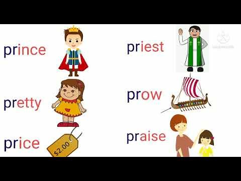 Consonant blends / Initial blends pr words / phonics for kids / How to read pr sound / Vowel Blends