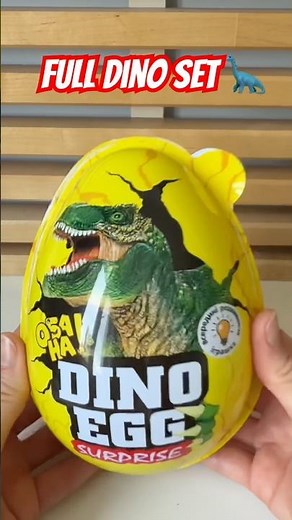 HUGE Dino Egg Surprise 😱 #asmrunboxing #dinosaurs #eggsurprise