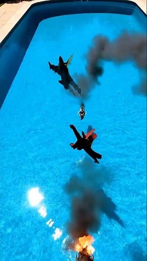 Epic Toy Navy Battle in a Pool