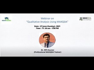 Qualitative Analysis using MAXQDA