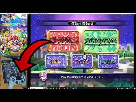 How to configure a PS4 controller to play Mario Party 9 Wii on the Dolphin PC emulator