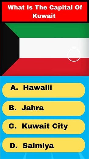 🌍 Kuwait Capital Quiz 🇰🇼 | Can You Guess the Capital of Kuwait? | GK Quiz #shorts