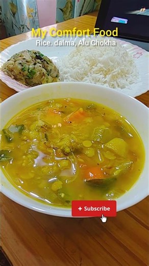 Dalma, Rice. Alu Chokha- Comfort on a plate. ଡ଼ାଲମା
