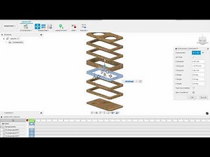 Make an exploded drawing of a speaker cabinet