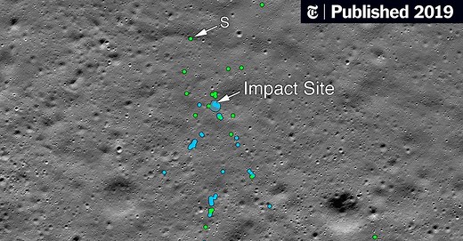 NASA Finds India’s Vikram Moon Lander Crash Site, With Amateur’s Help