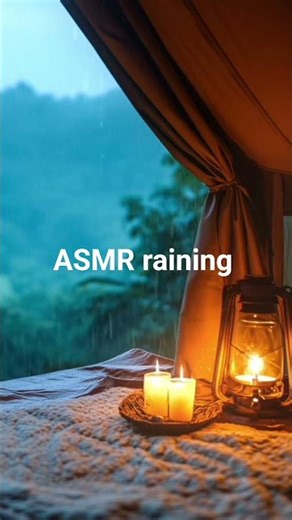 ASMR raining sound for relaxing