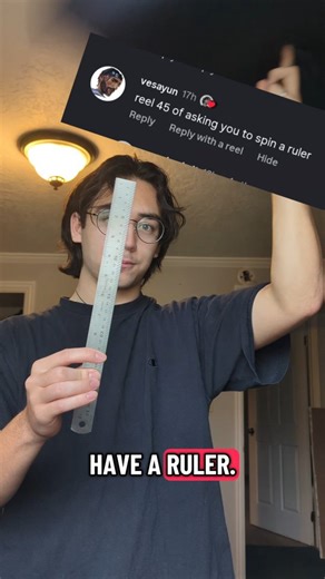 Can I spin it on Instagram: "Rate the spin: Ruler #ruler #backtoschool"