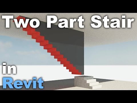 Modern Two Part Stair in Revit Tutorial