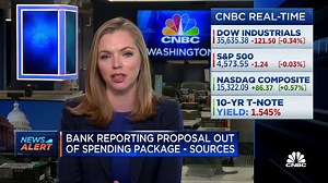 Bank reporting proposal removed from Dem. spending package