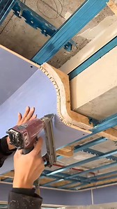 Gypsum board ceiling installation. #hashtagfbreelsvideo | Wooden working
