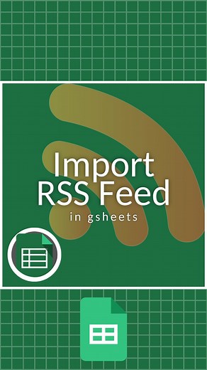 CheatSheets on Instagram: "Import RSS Feed in GSheets! 🗂️ Don’t forget to save this post! 🧑‍🏫 Get FREE Excel help with the link in our bio! 🤯 Follow us on TikTok, YouTube Twitter, and more with the link in our bio! #excel #exceltips #exceltricks #spreadsheets #corporate #accounting #finance #workhacks #tutorials"