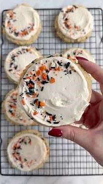 Soft Frosted Sprinkle Sugar Cookie Recipe