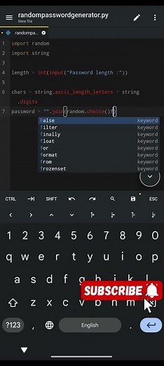 How to Make a Password Generator in Python 📱 #coding #python #softwareengineering #programming