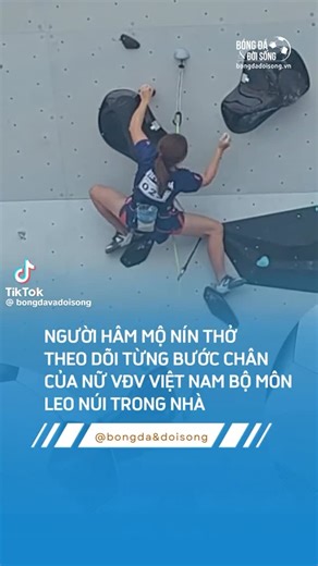 Push Climbing on Instagram: "FANS HOLD THEIR BREATH😬 "Fans hold their breath, following every move of the Vietnamese female athlete in indoor climbing"🇻🇳🧗‍♀️🔥 "...That's Mymy, our lovely Mymy @petjnj301 " --------------------------- "Người hâm mộ nín thở theo dõi từng bước di chuyển của nữ vận động viên Việt Nam ở bộ môn leo núi trong nhà"🇻🇳🧗‍♀️🔥 Credit: Tiktok @bongdavadoisong #seagames2025 #indoorclimbing 🧗‍♀️ #vietnamclimbingteam 🇻🇳 #pushclimbing"