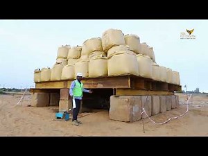 VERTICAL LOAD TEST USING SAND BAGS - VEDA PILE FOUNDATION