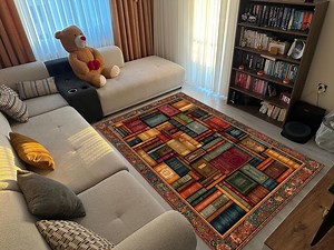 Vintage Library Books Rug, Cozy Reading Nook Carpet, Literary Decor for Book Lovers, Study Room Area Mat, Antique Style Home Accent - Etsy