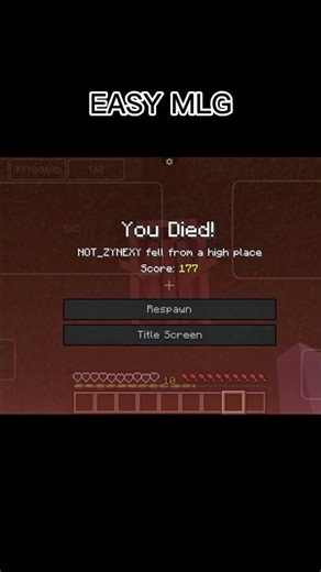 EASIEST MLG EVER #MINECRAFT #MOJO LAUNCHER