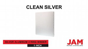 Watch JAM PAPER® Aluminum 1 Inch Silver Binder on Amazon Live