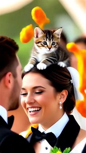 Tiny Kitten Catching Flying Chicken Legs 🐱🍗 | Funny Baby Cat Video