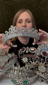 A $1.3 million “beginner tiara” - the Carter Halo Tiara was famously worn by Catherine, Princess of Wales on her wedding day. It’s one of the dozens I’ve recreated using craft materials. Here are a few more facts about the piece. | Loschy Designs