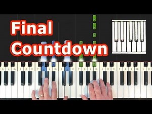 Europe - The Final Countdown - Piano Tutorial - How To Play (Synthesia)