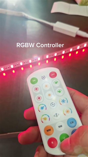 RGBW LED Strip Light with RF Controller | Easy Color & Brightness Control