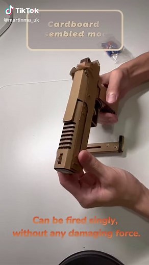 DIY Cardboard Gun Model Kit - Build Your Own!