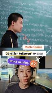 A math professor. 20M followers in 3 days. Why? #learnchinese #china #trending #chinesezerotohero #hsk #learnmandarin #douyin #weidongyi #weibo | Chinese Zero to Hero