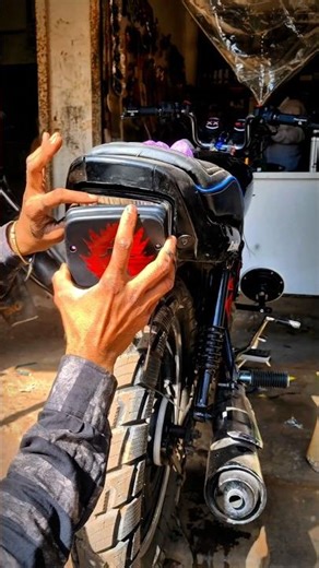 Splendor Back Light Sticker 🔥 Killer Look 😈 Desi Modified Power 💥 #shorts#splender#splendormodified