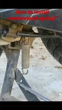 how to install centerstand spring for motorcycle #click150 #click125 #click160 #motorcycle #honda