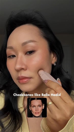 DARIMA • MAKEUP & HAIRSTYLE | Trying the Bella Hadid cheekbone technique Share with your bestie who’d love this look ❤️‍🔥 Contour @fentybeauty #bellahadidmakeup... | Instagram