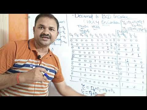 10 * 4 Encoder || Decimal to BCD Encoder || Block Diagram || Truth Table || Logic Circuit | DLD | DE