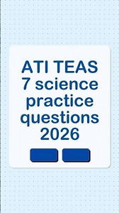 ATI TEAS 7 science practice questions 2026#nursingentranceexam