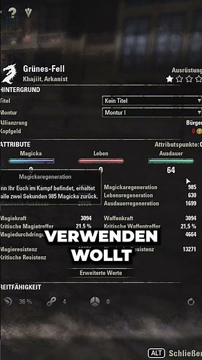 ESO Tipps und Tricks 💡 ATTRIBUTSPUNKTE richtig verteilen 💥 Vermeide diesen Fehler ✅