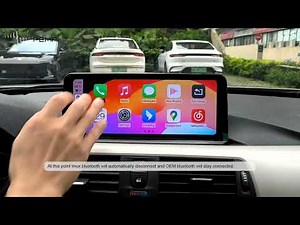 From BMW F30 E70 F48 F01 F10 OEM Bluetooth get the PEMP Linux CarPlay Android Auto Screen's Sound