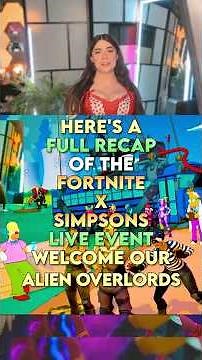 Here's A Full Recap Of The Fortnite X Simpsons Live Event called Welcome Our Alien Overlords