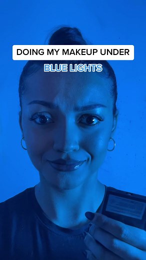 Makeup Tutorial Under Blue Lights