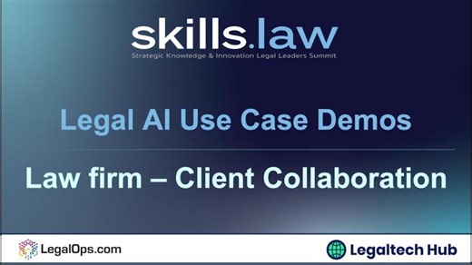 SKILLS Legal AI Use Case Demos - Law Firm - Client Collaboration | Veronica L.