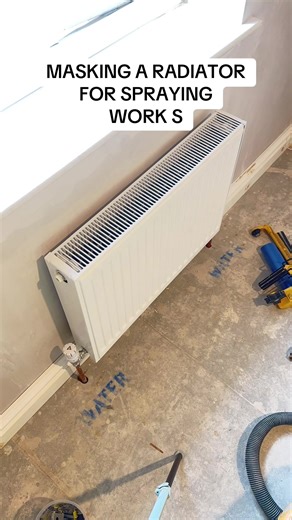 Masking a Radiator for Spray Painting Guide