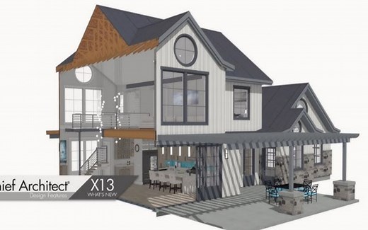 【中文字幕】Chief Architect Premier X13首席建筑师软件V2版 新功能视频预览 RRCG
