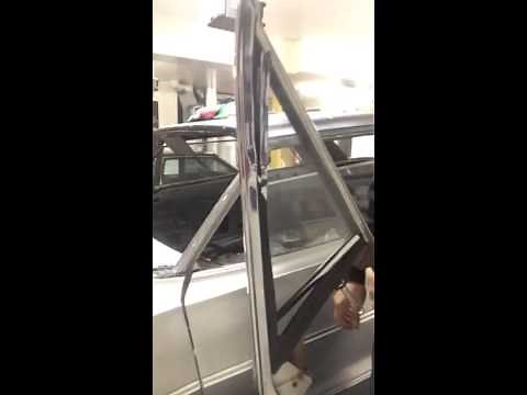How to install 1964 impala door small glass