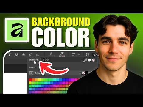 How To Add Background Color To Text In Affinity Designer (Tutorial 2026)