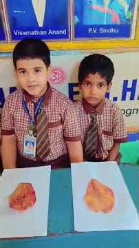 Fallen golden colour leaves turns in to a art# activities #NELLORE ##SGEMS