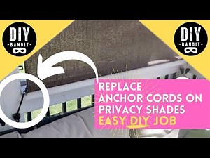 ️🔥 How to Replace Elastic Anchor Bungee Cords for Outdoor Privacy Shades➔ Easy DIY Tutorial